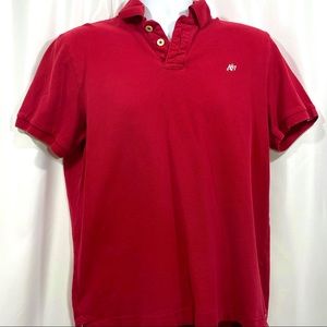 Aeropostale A87 Logo Red Polo Large Shirt